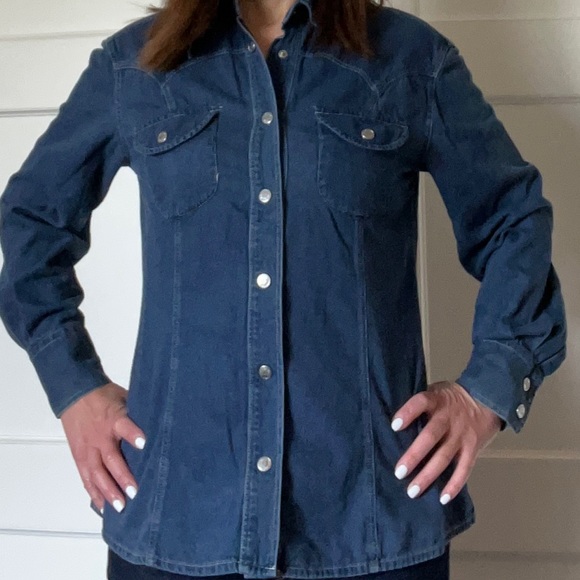 MOSCHINO Denim Shirt (gently used) - Picture 4 of 11